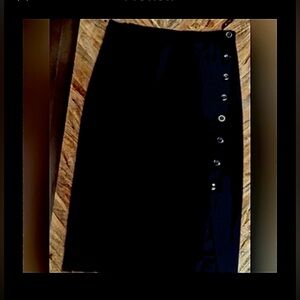 WHBM Pencil Skirt Sz 10 Black NWOT